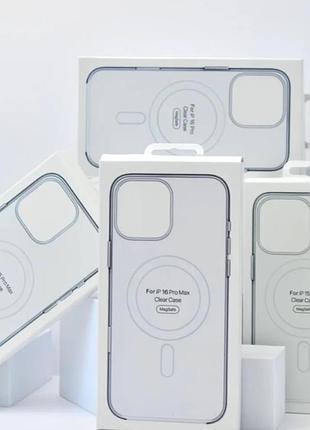 Чохол clear case magsafe (pс) iphone 16 plus 3