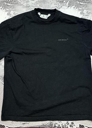 Чоловіча чорна футболка off white