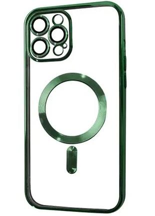 Чехол shining camera magsafe for iphone 11 dark green