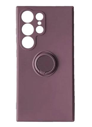 Чохол ring case для samsung s24 ultra cherry purple