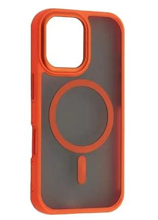 Чехол new matte magsafe for iphone 16 pro orange