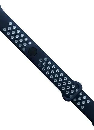 Ремінець для xiaomi mi band 8/9 sport blue white