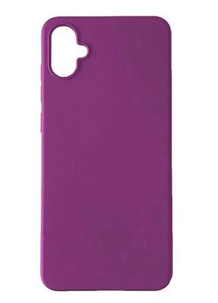 Чохол silicone case full for samsung a05 (a055) grape