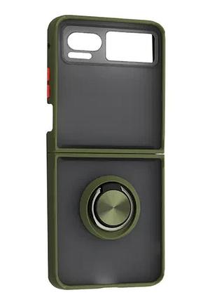 Чехол gingle ring case for motorola razr 40 khaki