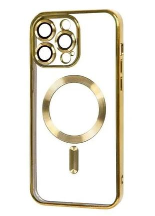 Чохол shining camera magsafe for iphone 11 gold