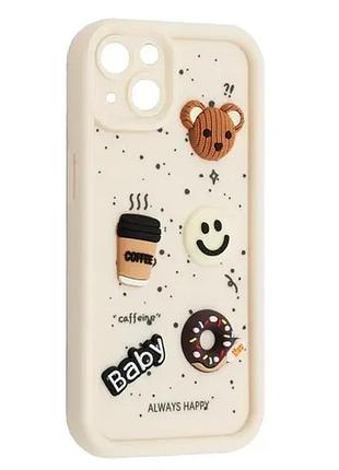 Чехол happy donut case for iphone 14 white