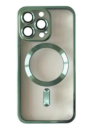 Чохол shining camera magsafe for iphone 14 pro green