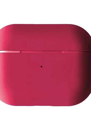 Чехол для airpods pro silicone case/microfiber rose red