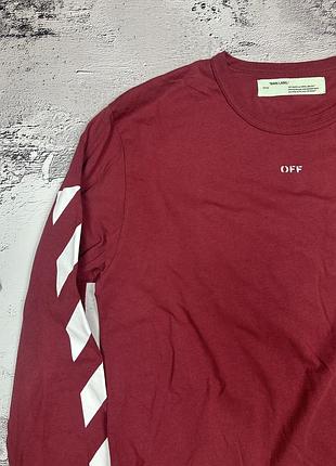 Чоловічий лонгслів off white 2