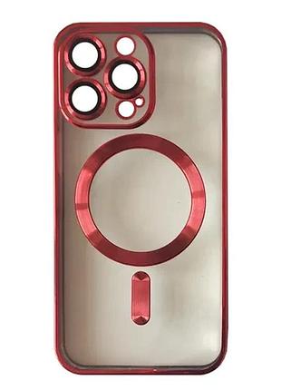 Чехол shining camera magsafe for iphone 14 pro max red
