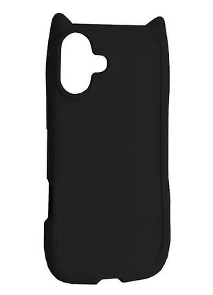 Чехол cat for iphone 16 plus black