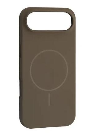 Чехол silicone case with magsafe for iphone 17 air titanium gray