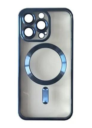 Чехол shining camera magsafe for iphone 14 pro blue