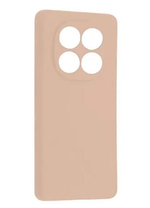 Чехол silicone case full for xiaomi redmi note 14 pro 4g pink sand