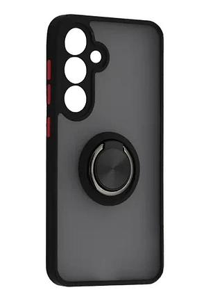 Чохол gingle ring case for samsung s24 black