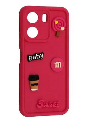 Чохол happy для xiaomi redmi 13c pink