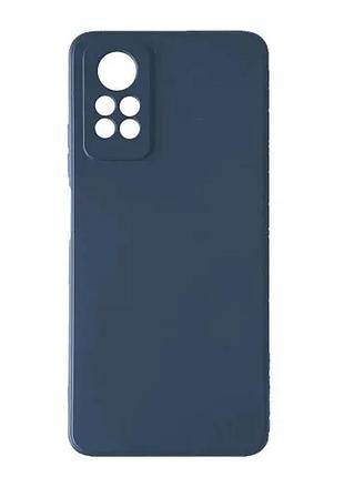Чохол silicone case full for xiaomi redmi note 12pro 4g navy blue