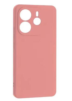 Чохол silicone case full for xiaomi redmi note 14 4g global version pink