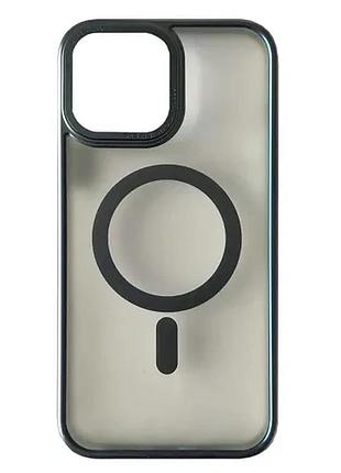 Чехол perfect case with magsafe for iphone 15 pro max titanium light blue