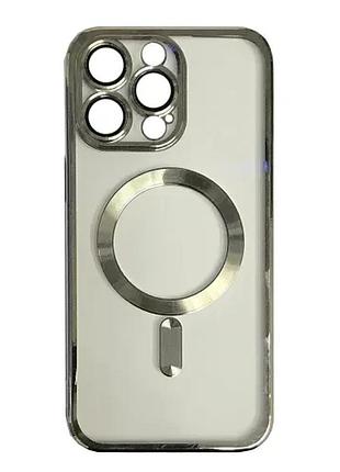 Чехол shining camera magsafe for iphone 13 pro max natural titanium