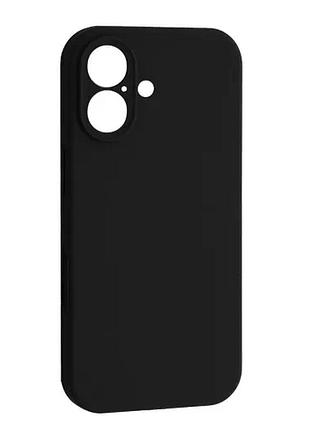 Чехол silicone case camera protective for iphone 17 (18) black