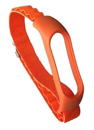 Ремешок для xiaomi mi band 3/4/5/6/7 alpine loop orange