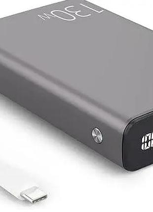 Powerbank t110lf qbrand pd-130w 20000mah (без упаковки с царапинами, продается как б/в но новый, считывайте внимательное описание)