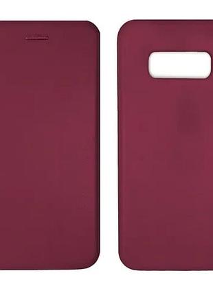 Чохол-книжка level for samsung s8 plus marsala