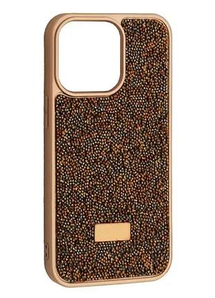 Чохол sw diamond case for iphone 15 pro gold