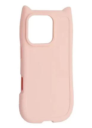 Чехол cat for iphone 16 pro max pink