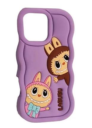 Чехол labubu case for iphone 16 pro glycine