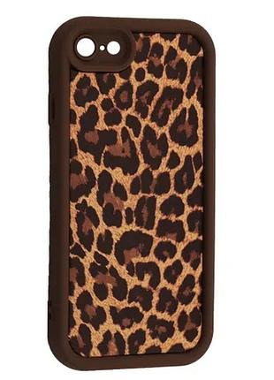 Чехол leopard case for iphone 7/8 brown 2