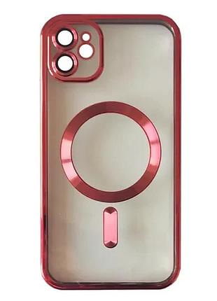Чохол shining camera magsafe for iphone 11 red