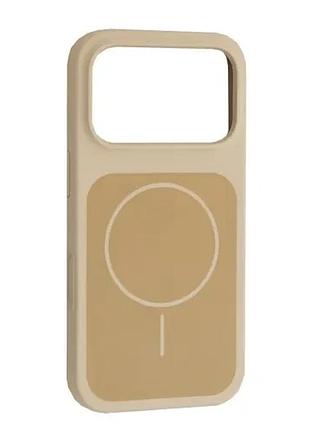 Чохол new silicone case magsafe для iphone 17 pro antique white