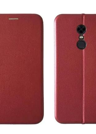 Чехол-книжка level for xiaomi redmi 5 plus marsala