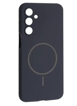 Чохол silicone case luxury+magsafe for samsung a16 4g (a165) midnight blue