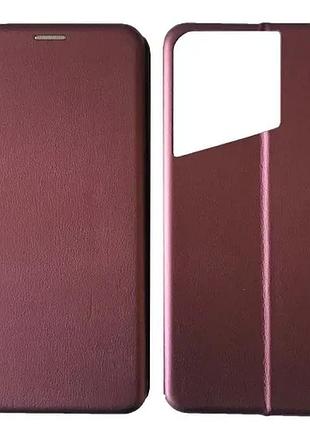 Чехол-книжка level for tecno pova 5 marsala