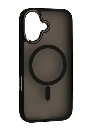 Чехол rock guard touch magnetic protection case (metal lens frame) for iphone 17 black