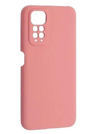 Чохол silicone case luxury для xiaomi redmi note 12 pro 4g light pink