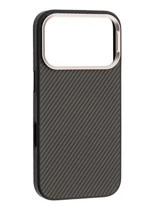 Чехол kevlar style magsafe for iphone 17 pro black