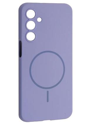 Чехол silicone case luxury+magsafe for samsung a16 4g (a165) elegant purple