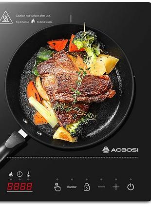 Индукционная варочная поверхность aobosi, одинарная индукционная плита с портативным ультратонким корпусом (32* 26* 4,2), 20 уровн