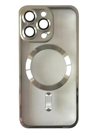 Чохол shining camera magsafe for iphone 14 pro silver
