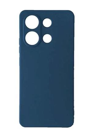 Чехол silicone case full for xiaomi redmi note 13 pro 4g navy blue