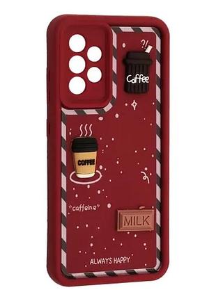Чехол happy для samsung a52 4g marsala