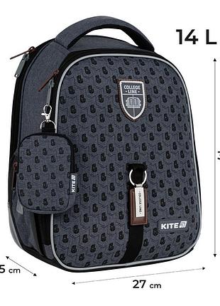 Рюкзак kite education каркасний k25-555s-1 college line boy