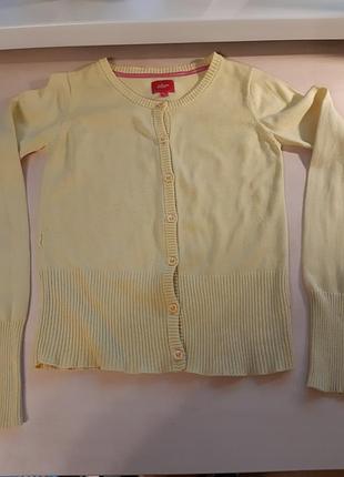 Стильная кофта juliette  р-р 134-140.хлопок,желтая.распродажа!!!