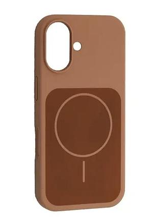 Чохол new silicone case magsafe для iphone 17 desert gold