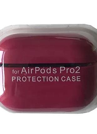 Чехол для airpods pro 2 silicone case/microfiber rose red