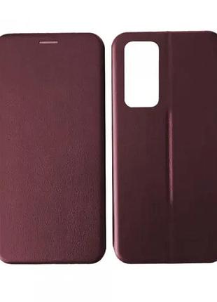 Чехол-книжка level for xiaomi redmi note 10 pro marsala